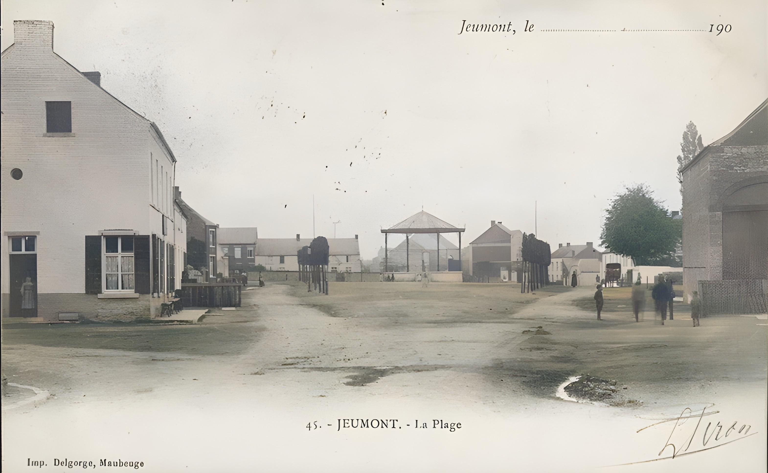 Jeumont, carte postale datée 1902 